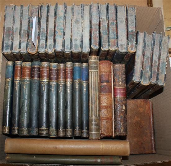 Collection of leather bound books